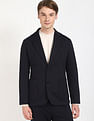 Tommy Hilfiger Solid Regular-Fit Viscose Single Breasted Blazer