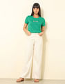 U.S. Polo Assn. Women Regular Fit Brand Printed T-Shirt