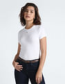 Tommy Hilfiger Sustainable Rib Knit Solid T-Shirt