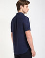 Tommy Hilfiger Solid Regular Fit Plain Woven Shirt