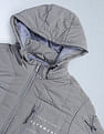 Flying Machine Solid Regular Fit Puffer Jacket