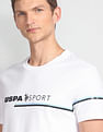 USPA Active Slim Fit Brand Print T-Shirt