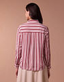 U.S. Polo Assn. Women Relaxed Fit Vertical Stripe Shirt