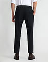 Arrow Newyork Carson Tapered Fit Self Design Trousers
