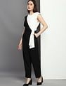 Calvin Klein Round Neck Colour Block Jumpsuit