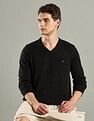 Tommy Hilfiger Solid Regular-Fit Cotton Sweater