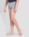 USPA Innerwear Boys Mid Rise Cotton Spandex OKT01 Trunks - Pack Of 2